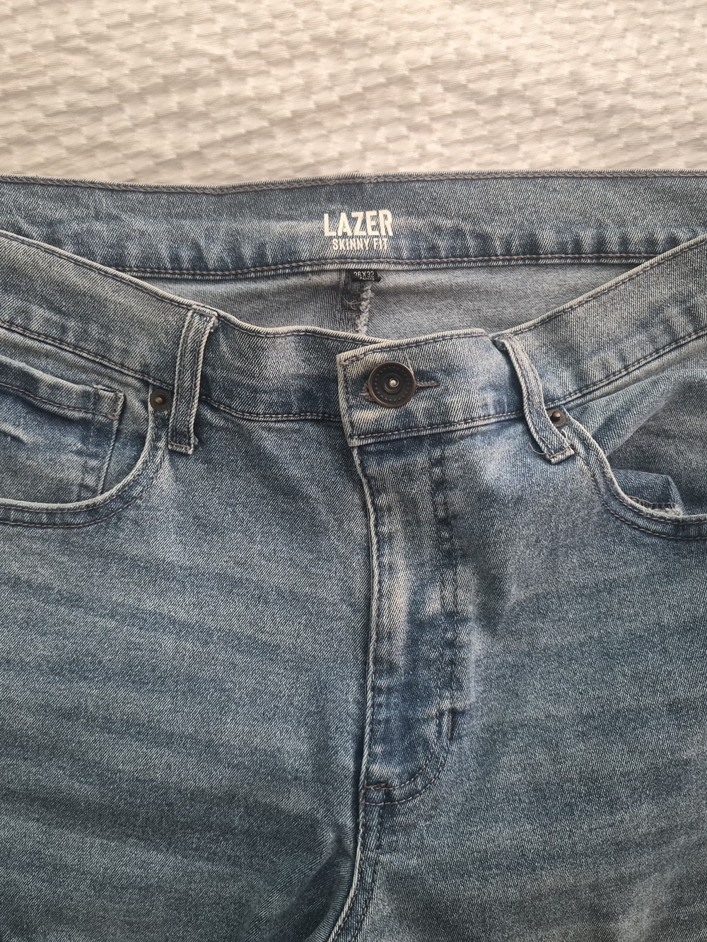 LAZER Skinny Fit Men’s Jeans in Light Blue Denim